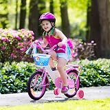 TenFans Kids Bike Stabilizers Training Wheels 12-20 Inch Mute Flash Wheels view 5