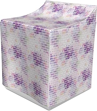 Amazon Com Ambesonne Wall Washer Cover Vector Illustration Of Graffiti Brick Wall Pattern Design Street Artwork Easy To Use Bathroom Accent Fabric 29 X 28 X 40 Violet And Lavender Home Improvement