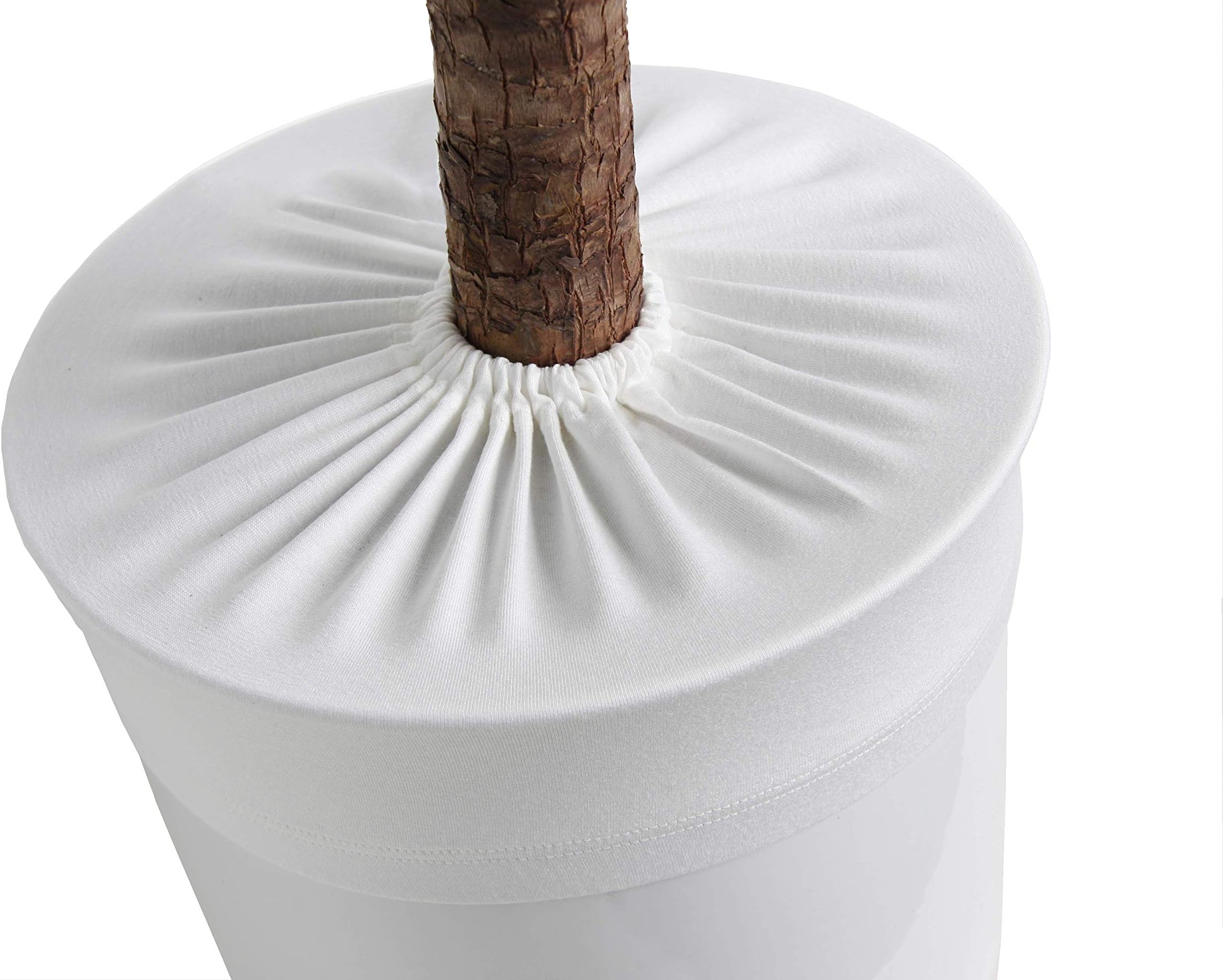 Plant Pot Soil Guard (Diameter: 38-40 cm, Natural White)