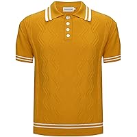 Amazon.com: OXKNIT Mens Vintage Polo Shirts Casual Flower