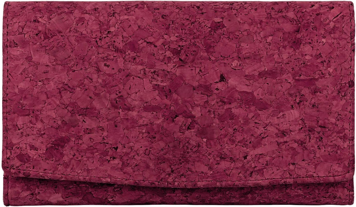 Hudson & James Ladies Designer Cork Vegan RFID Blocking Shield Card Holder Wallet Purse Multi Credit Card Women Clutch Wallet with Zip Pocket (Cork Pink) - Image 4