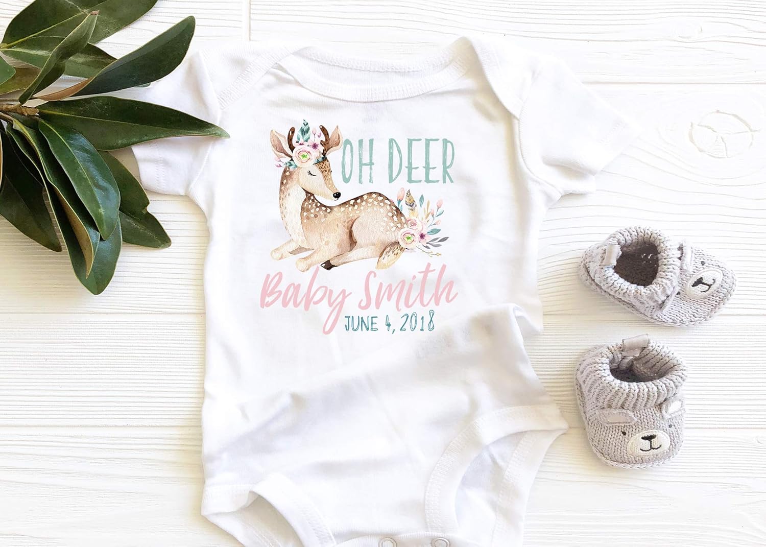 Personalized Onesie Baby Shower Gift Baby Bodysuit Baby Girl Onesie Cute Onesie Coming Home outfit New baby Onesie