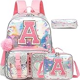 Meetbelify Backpack for Girls Backpacks for Elementary Preschool Students Kids School Cute Backpack with Lunch Box