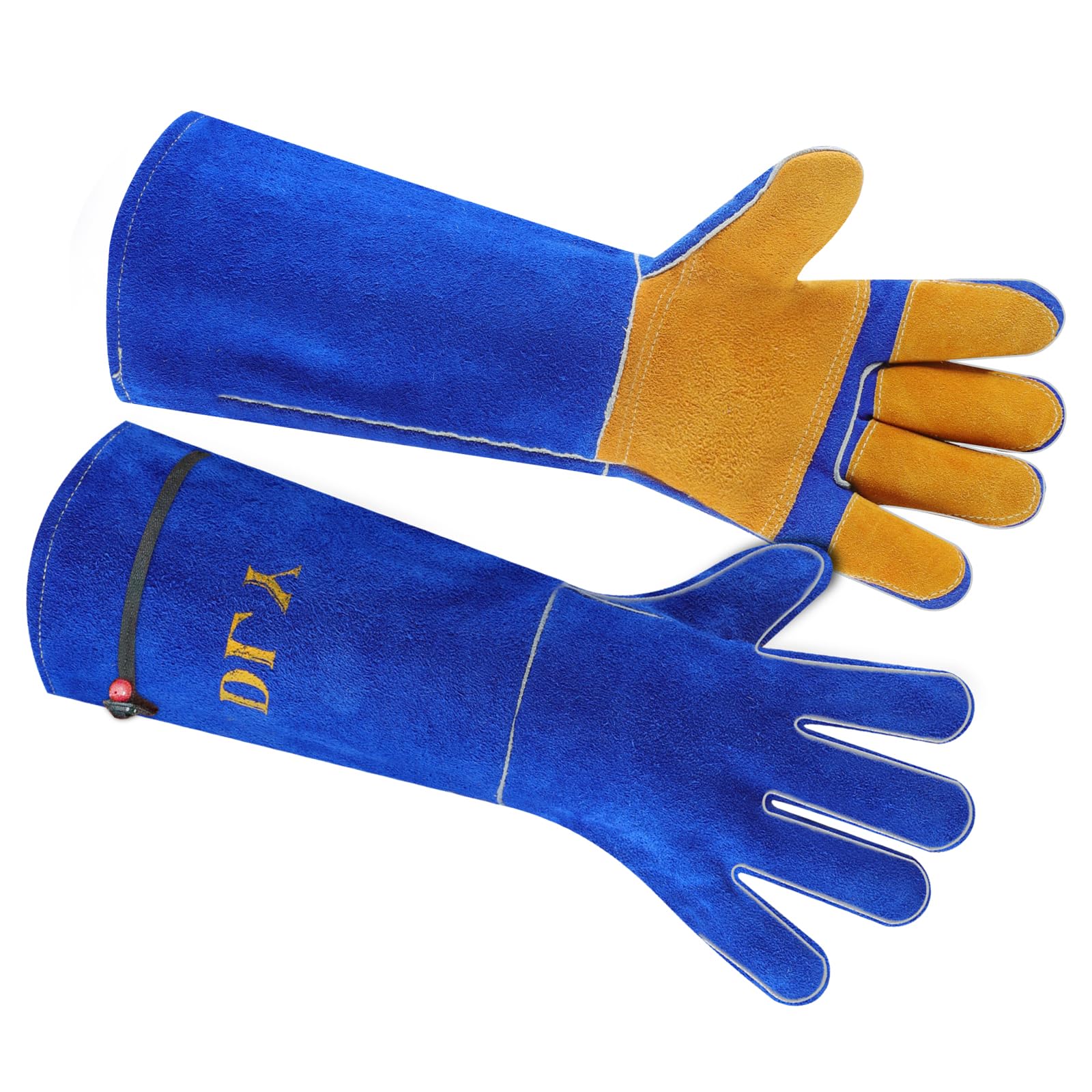 DLY Animal Handling Gloves Bite Proof, Durable Anti-Bite Gloves,Pet Reptile Handling Gloves for Grooming,Handling Cat/Dog/Snake/Bird/Parrot