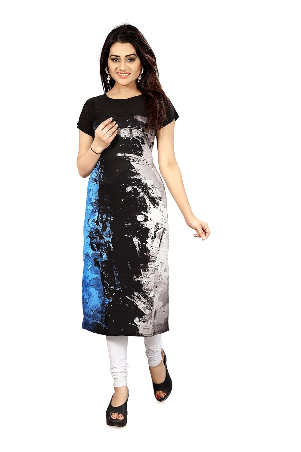 new ethnic 4 you women's crepe kurti (efc010)