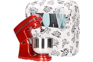 CEMGYIUK Kitchen Aid Mixer Cover,Kitchen Stand Mixer Cover Compatible With 5-8 Quart Kitchenaid Hamilton Mixers,Kitchen Aid Covers for Stand Mixer With Pockets,Kitchen Aid Mixer Assecories