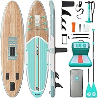 Niphean Inflatable Stand Up Paddle Board with SUP Accessories, Anti-Slip EVA Deck, 10'6'' Paddleboards Inflatable Paddle Boar