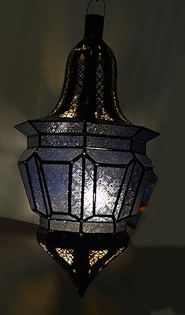 Moroccan Lantern Chandelier Handmade Wrought Iron Hanging