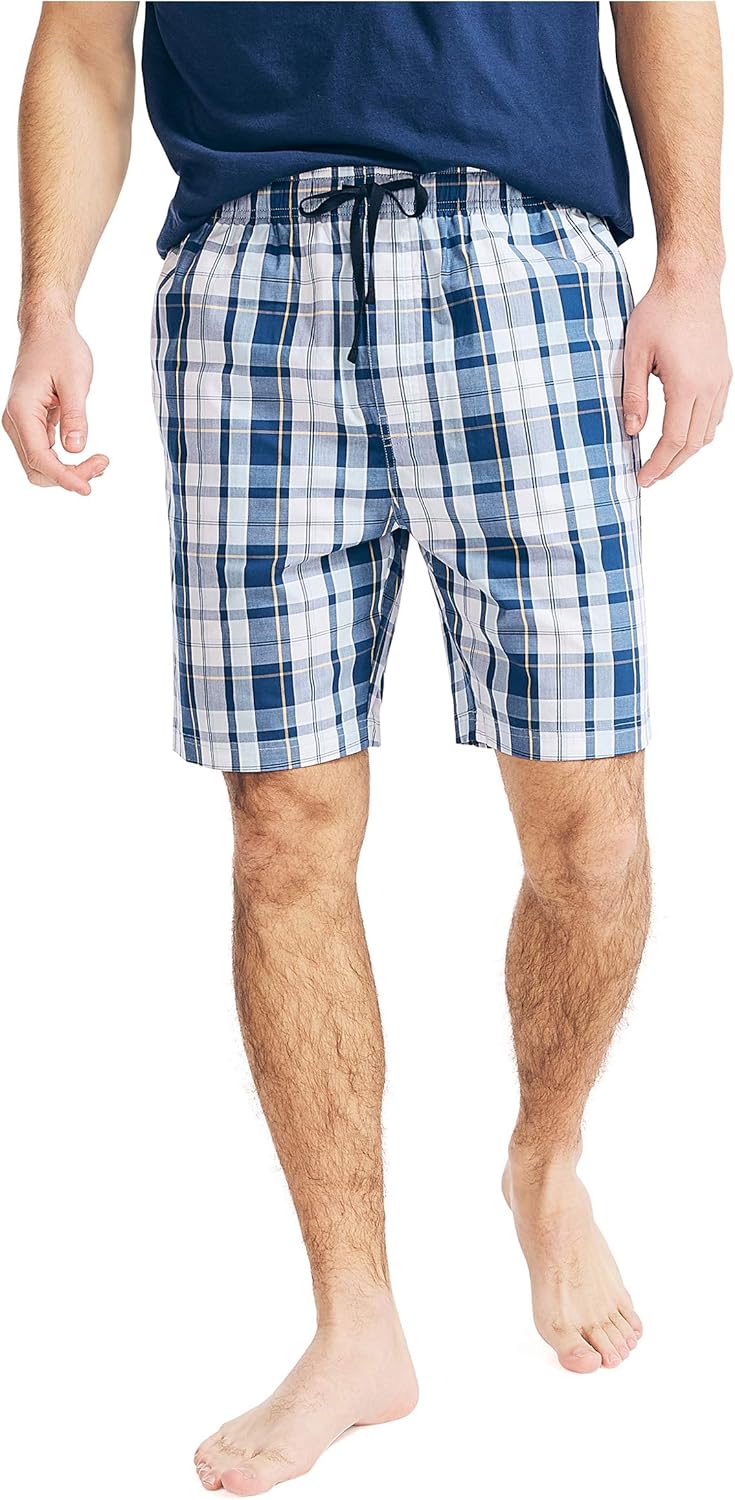 Nautica Men's Soft Woven 100 Cotton Elastic Waistband Sleep Pajama