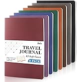 feela 8 Pack Soft Cover Journal Bulk, Notebooks College Ruled for Work, Lined Travel Journal for Students Women, Note Taking Notebook School Supplies Business Writing, 8.2&rdquo; x 5.5&rdquo;, A5, Vintage Colors