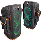 Protective Cover for PartyBox 110 Speaker Double-Layer Shield, Scratch-Resistant, Dust proof Shell, Custom Fit Speaker Jacket, Breathable Mesh Sleeve, w/2 Storage Pockets (partybox 110)