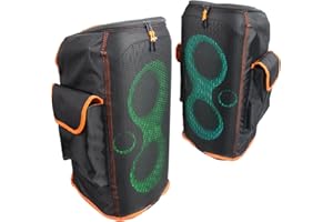 BXAXGX Protective Cover for PartyBox 110 Speaker Double-Layer Shield, Scratch-Resistant, Dust proof Shell, Custom Fit Speaker Jacket, Breathable Mesh Sleeve, w/2 Storage Pockets (partybox 110)