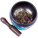 Tibetan Singing Bowl Set Brass - Master Healing Grade - Authentic Handcrafted Sound Bowl by Himalayan Bazaar