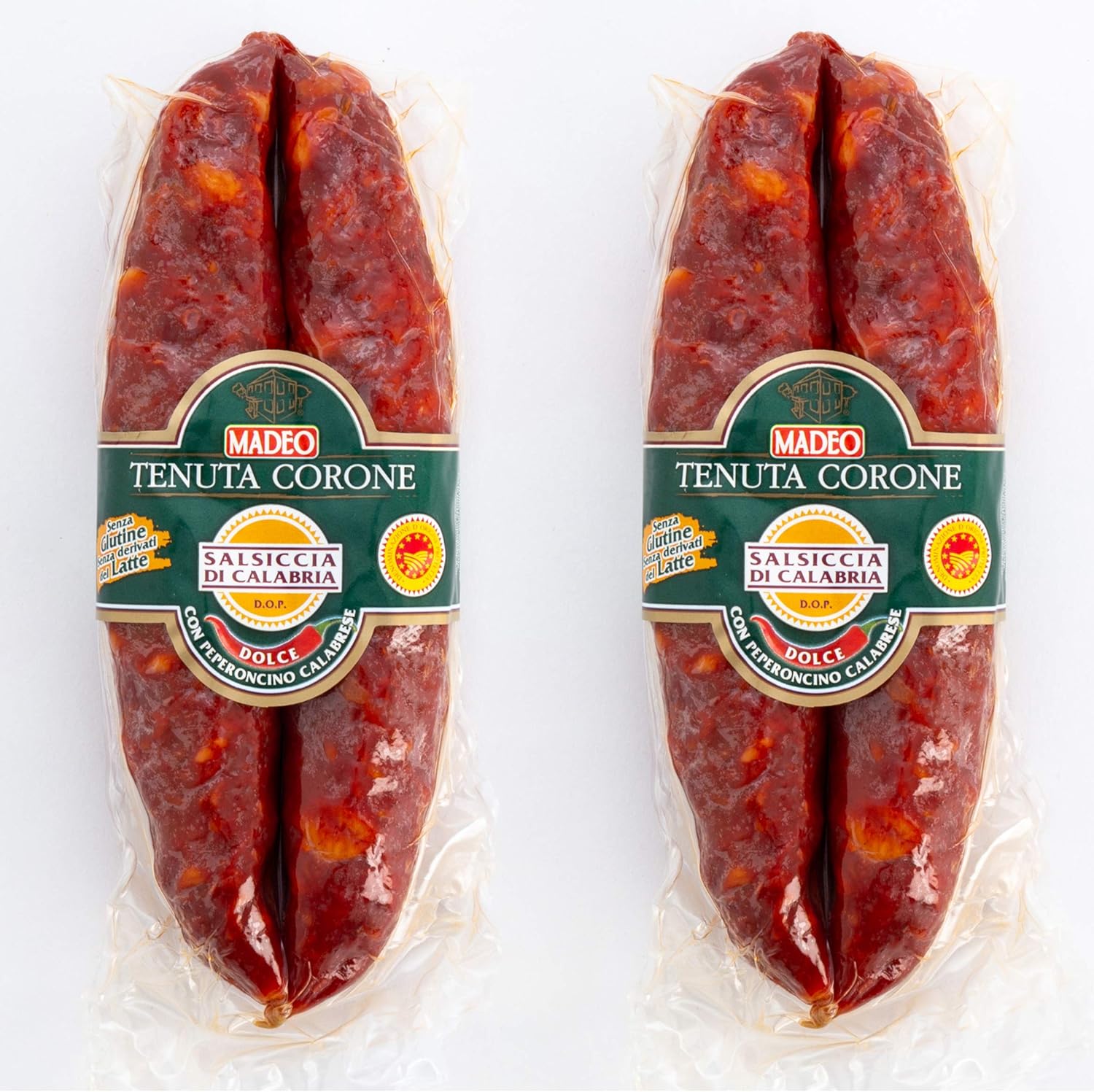 MADEO Salsiccia Calabrese di Suino con Peperoncino Calabrese D.O.P