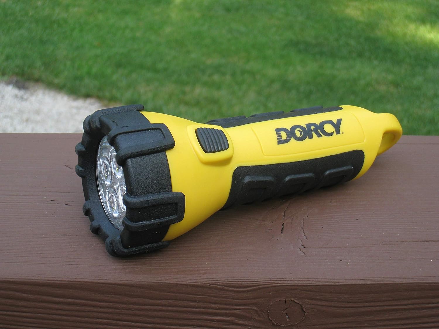 Dorcy 41-2524 2 pk Floating LED Flashlight with Carabineer Clip, 55-Lumens, Yellow - - 