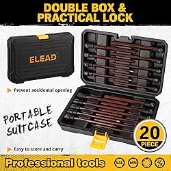 ELEAD Extra-Long Allen Hex Bit Socket Set: 20-Piece