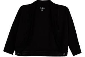 Amy Byer Girls' Elbow Sleeve Cropped Cardigan