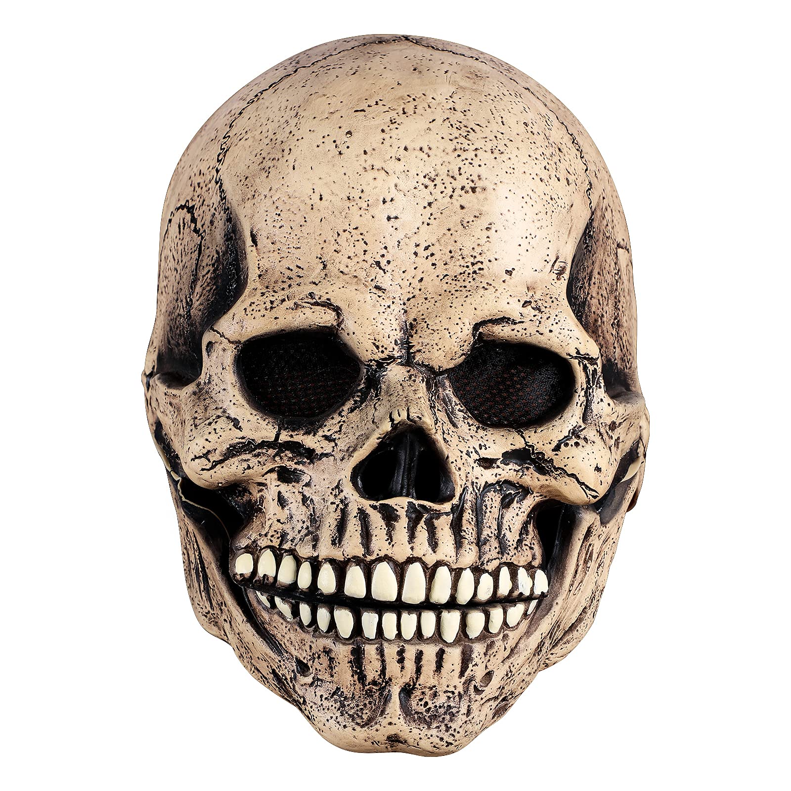 Litthing Halloween Mask Movable Jaw Full Head Skull Mask Horror Helmet Ghost face Mask Scary Masks for Adults Halloween Masquerade Decorations