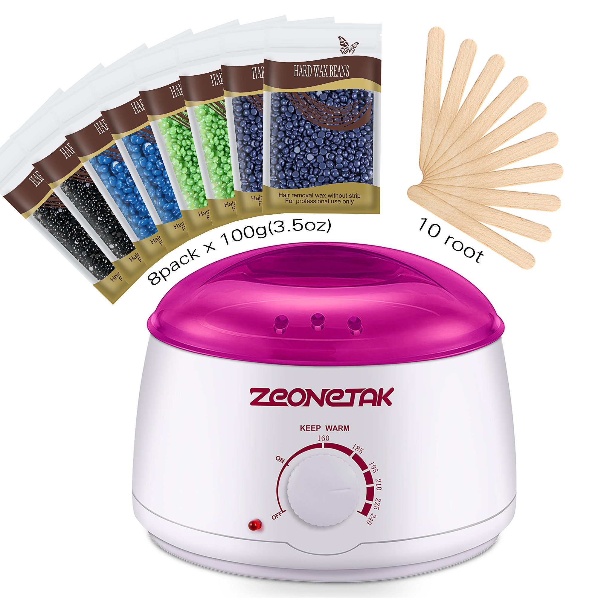 Professional Brazilian Hot Wax Warmer Hair Removal Kit Rapid Melt