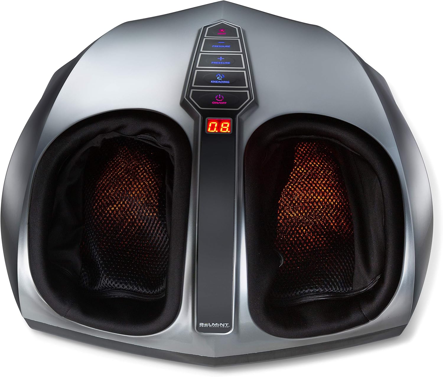 Belmint Shiatsu Foot Massager with Heat - Multi Setting Electric Feet Massager with Deep Kneading Massage Therapy and Air Compression - Delivers Relief for Tired Muscles and Plantar Fasciitis: Health & Personal Care