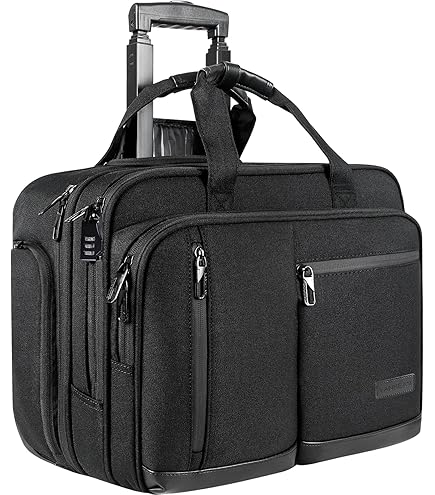 EMPSIGN ローリングブリーフケース ラップトップバッグ、17.3インチ Amazon.com: EMPSIGN 17.3 Inch Laptop Bag, Large Capacity