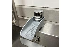 NLDSDSPH 1-Pack Dishwasher Air Gap ​Cover Water Ramp Silicone Splash ​Guard, 4° Overflow Spout Extender for Dishwasher,Universal Accessory For Dishwasher Air Gap,Replacement Dishwasher Air Gap(Grey)