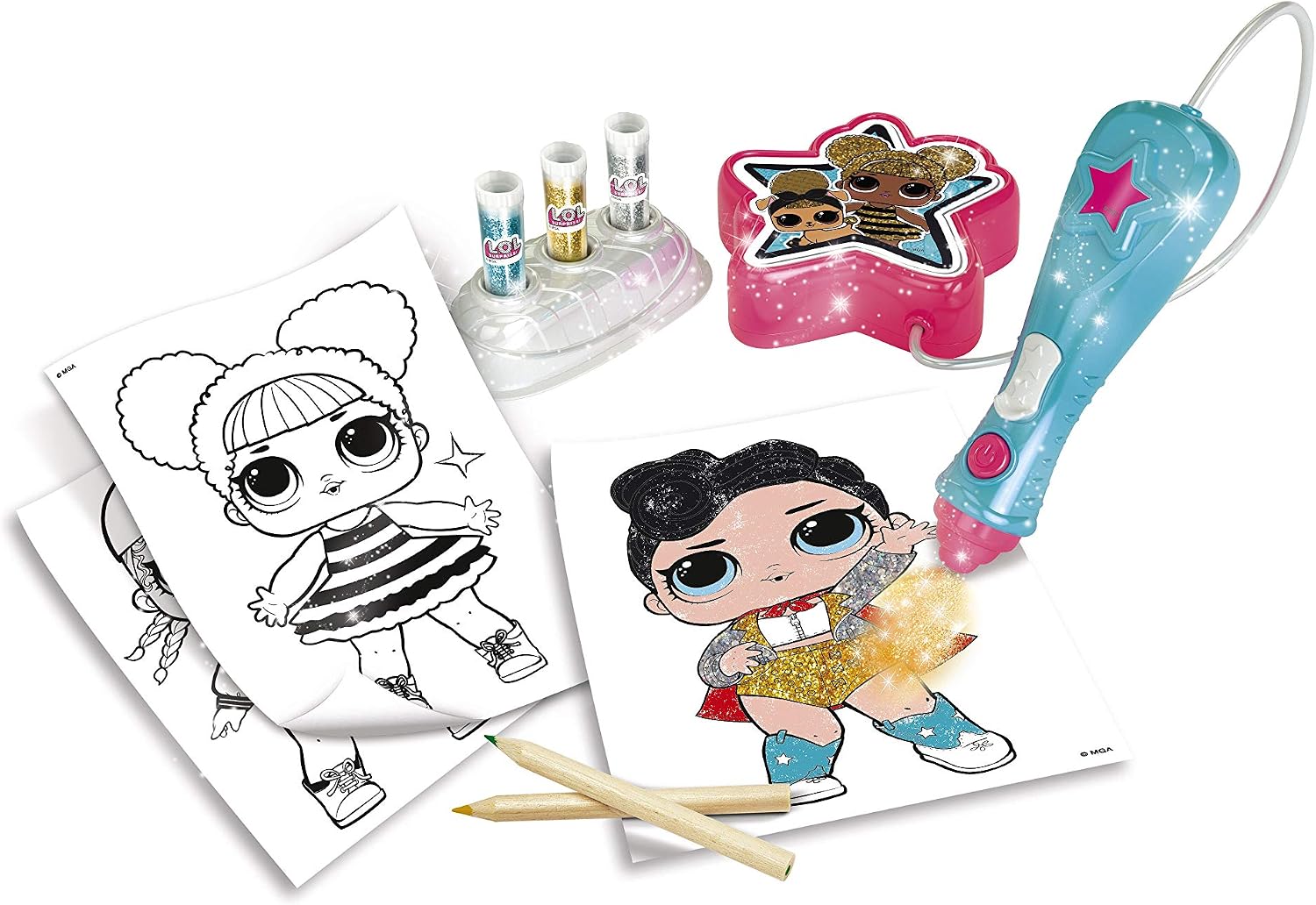 Clementoni 18548 -LOL-Glitter Dust-Art Kids from 7 Years and Older-Paper Craft-Girl, English, Multi-Colour - Image 3