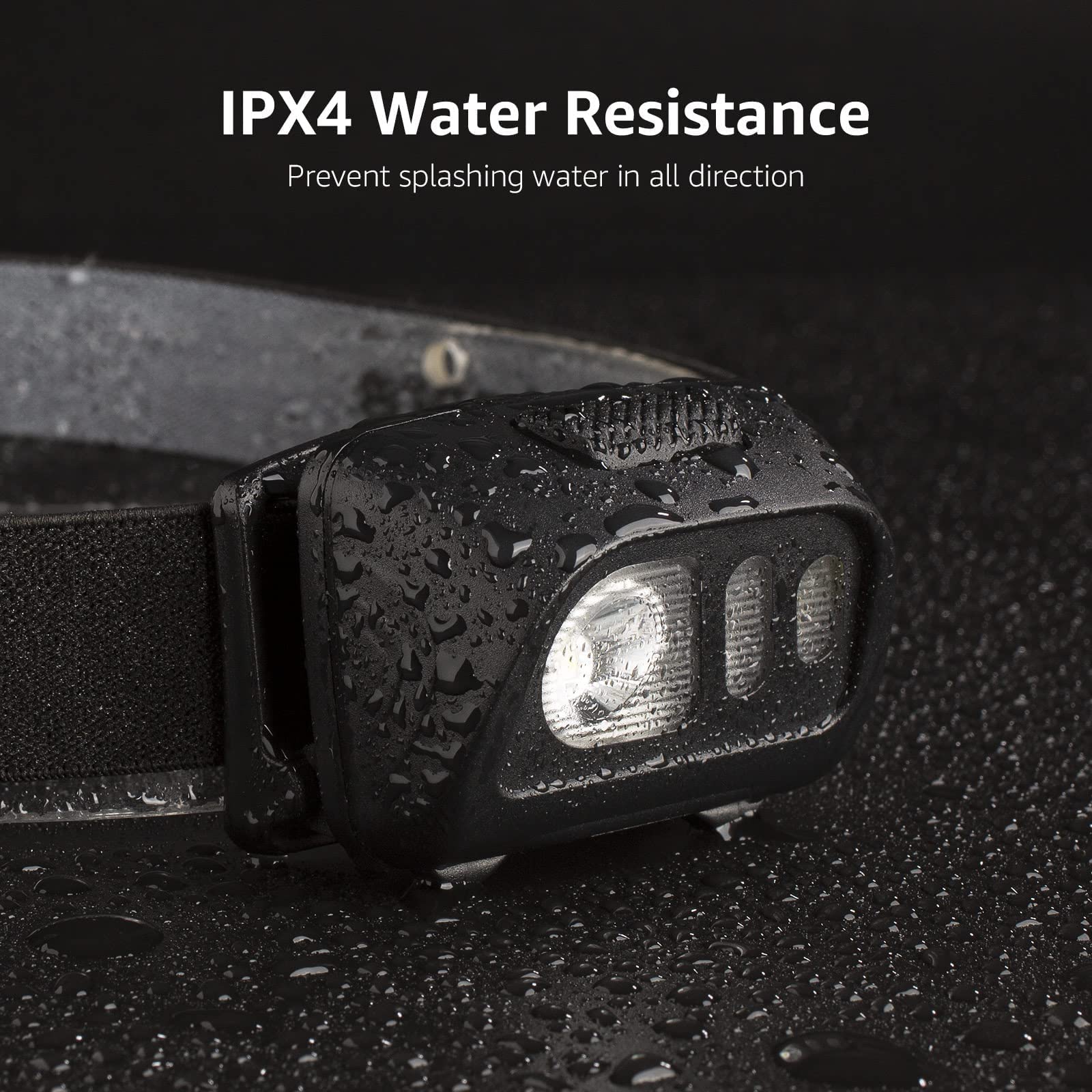 Lepro LED Headlamp Flashlights, 1500Lux Head Lamp with 6 Lighting Modes and Red Light, IPX4 Waterproof Headlamp for Camping Hiking Backpacking Fishing, Adjustable Headband Suit for Adults Kids 2 Pack