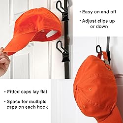 Perfect Curve CapRack | Over-The-Door Hat Organizer