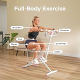 Sunny Health & Fitness Upright Row-N-Ride Exerciser Pink P2100 view 2