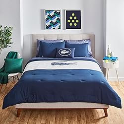 Lacoste Crew 4-Piece Comforter Set, 100% Cotton