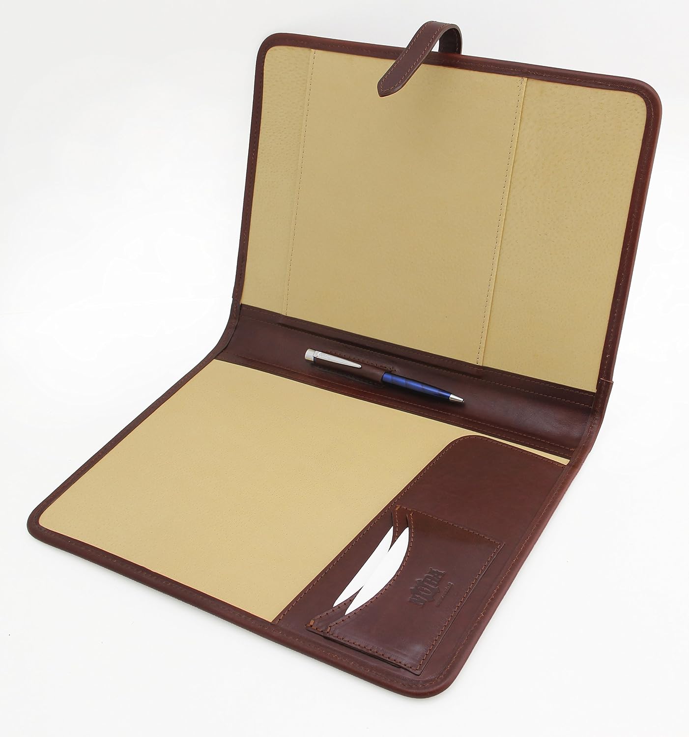 Brown Leather Business Padfolio, A4 Organiser for Lawyers & Legal Professionals, Premium Italian Leather Document Holder - Image 5