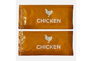 Reduced Sodium Chicken Broth Concentrate - 20 Stick Pack (9.6g Each) - Bundle with Habanerofire Pan and Skillet Scraper