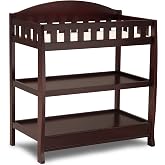 Delta Children Infant Changing Table with Pad, Espresso Cherry