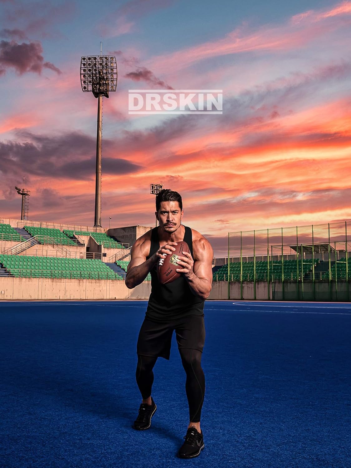 DRSKIN Men's 3 Pack Dry Fit Y-Back Muscle Tank Tops Mesh Sleeveless Gym Bodybuilding Training Athletic Workout Cool Shirts: Clothing