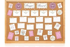 Watersay 80 Pcs Prayer Board Kit for Christian Gift for Floral Mother's Day Gift Pray for Envelope Set Bible Verse Quotes Prayer Board Supplies DIY Wall Art for Living Room Office(Not Including Board)