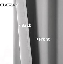 CUCRAF Custom Blackout Curtains for Bedroom Living