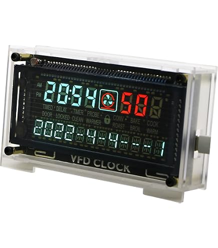 Amazon.com: LGLSTUDIO VCK-V16 VFD Desk Clock — 16-Digit Dot-Matrix