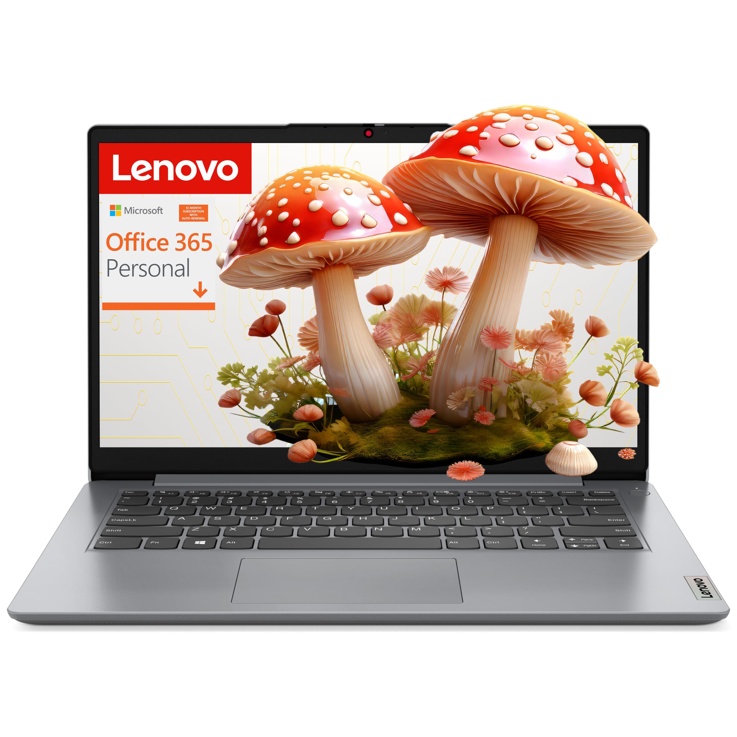 Lenovo 2026 Student Laptop with Microsoft 365, 4GB RAM, 128GB Storage, Intel Dual Core, WiFi, Ultra-Light, Windows 11, Long Battery Life, Essential IdeaPad for Home & School