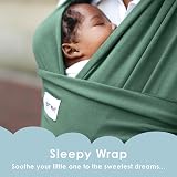 Sleepy Wrap Baby Carrier Sage Green Newborn to Toddler 7-35 lbs view 2