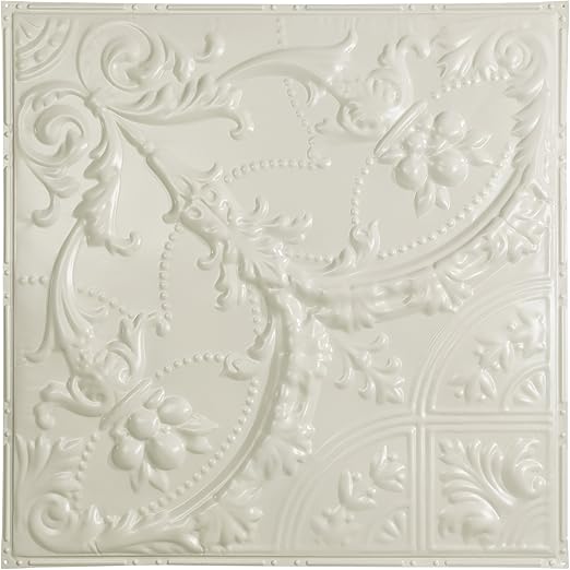 Amazon Com Great Lakes Tin Saginaw Antique White Nail Up Ceiling