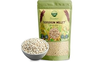 Danodia Foods Natural Unpolished White Sorghum Millet | Indian Millet Rich in Fiber Protein and Iron | Gluten free- 950 g