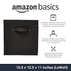Amazon Basics Collapsible Fabric Storage Cubes