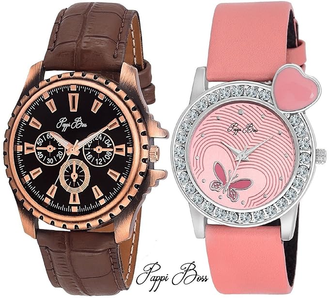 Analogue Multi-Colour Dial Womens Watches -Couple Watch Combo Ever