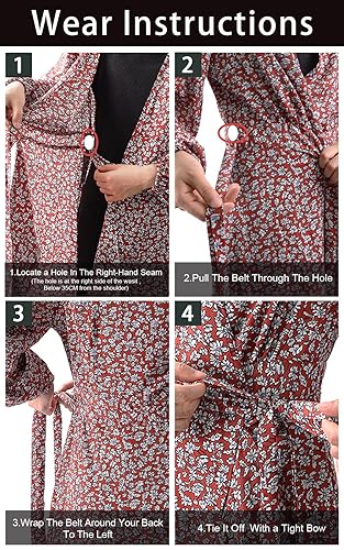 how to tie a wrap dress with no holes