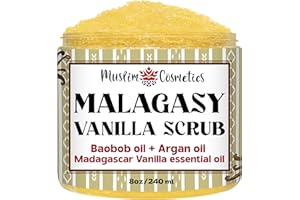 Real Vanilla Sugar Scrub | Face & Body | Madagascar Vanilla | Baobab oil | Argan | Natural || Made in Canada - Muslim Cosmeti