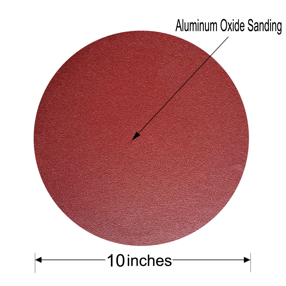 Sackorange 18 PCS 10-Inch NO-Hole PSA Aluminum Oxide Sanding Disc, Self Stick(3 Each of 80 100 120 180 240 400): Industrial & Scientific