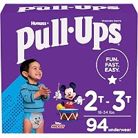 Pull-Ups Boys' Potty Training Pants Training Underwear Size 4, 2T-3T, 94 Ct