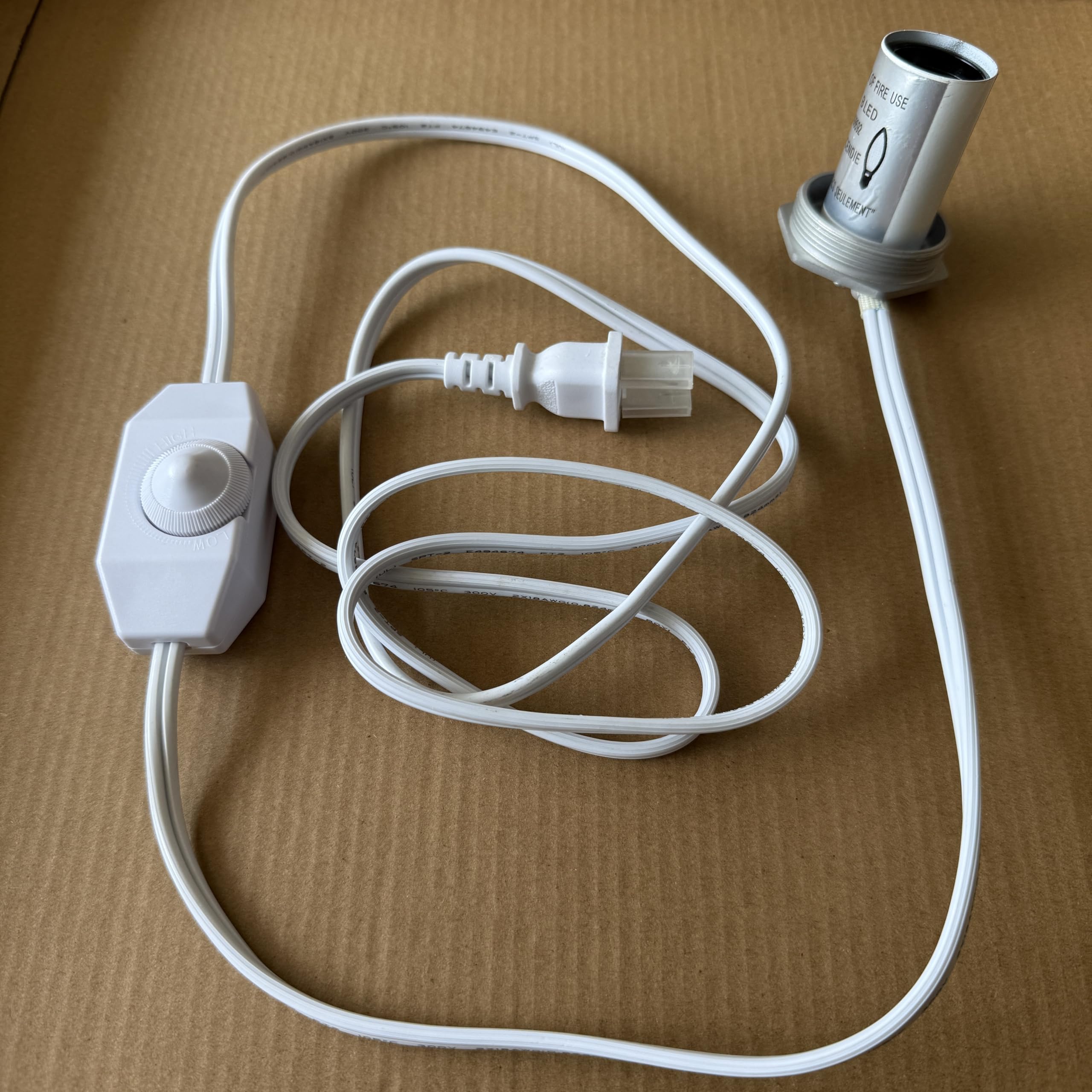 Photo 1 of Artsolute Replacement Wiring Only Table Lamp (E12 White)
