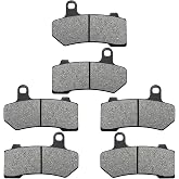 Front &amp; Rear Brake Pads for Harley Davidson Road Glide 2008-2021 Street Glide 2008-2022 Electra Glide Ultra Classic 2008-2021 Road King 2008-2021